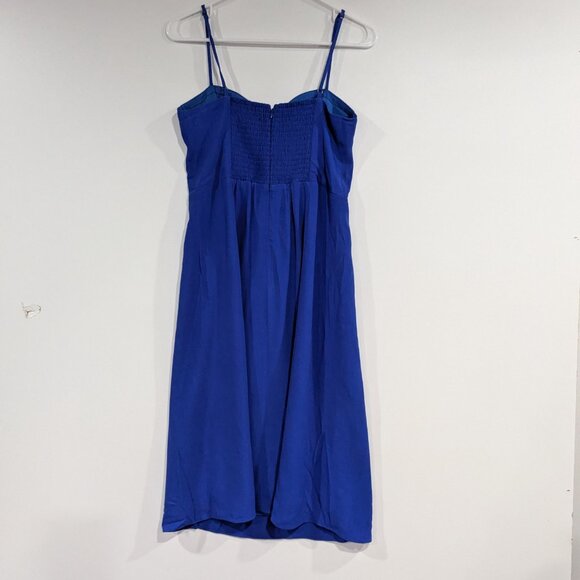 Aritzia Sunday Best Corset Maxi Spaghetti Strap Dress Royal Blue Size Medium - Picture 5 of 7